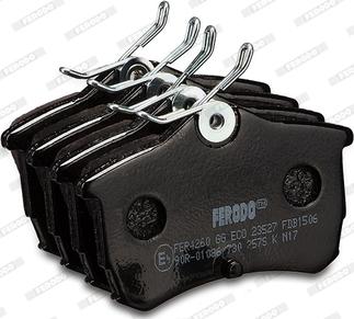 Ferodo FDB1506 - Комплект спирачно феродо, дискови спирачки vvparts.bg