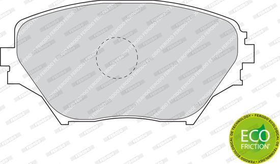 Ferodo FDB1514 - Комплект спирачно феродо, дискови спирачки vvparts.bg