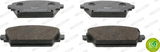 Ferodo FDB1580 - Комплект спирачно феродо, дискови спирачки vvparts.bg