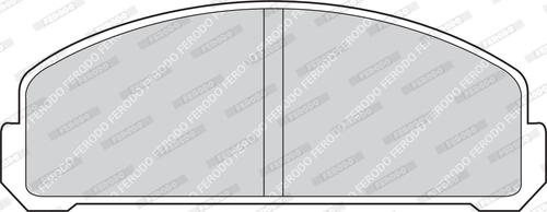 Ferodo FDB153 - Комплект спирачно феродо, дискови спирачки vvparts.bg