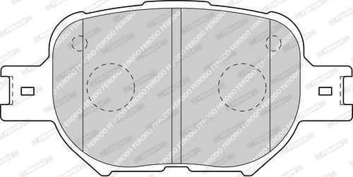 Ferodo FDB1528-D - Комплект спирачно феродо, дискови спирачки vvparts.bg