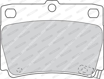 Ferodo FDB1570 - Комплект спирачно феродо, дискови спирачки vvparts.bg