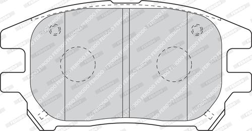 Ferodo FDB1697 - Комплект спирачно феродо, дискови спирачки vvparts.bg