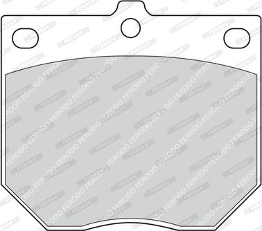 Ferodo FDB169 - Комплект спирачно феродо, дискови спирачки vvparts.bg