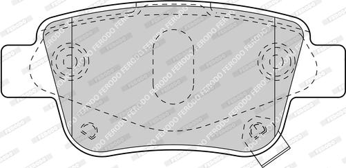 Ferodo FDB1649-D - Комплект спирачно феродо, дискови спирачки vvparts.bg