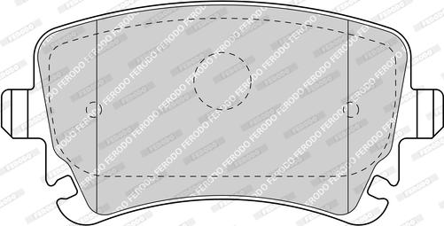 Ferodo FDB1655-D - Комплект спирачно феродо, дискови спирачки vvparts.bg