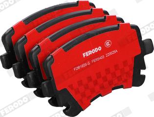 Ferodo FDB1655-S - Комплект спирачно феродо, дискови спирачки vvparts.bg