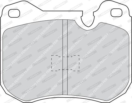 Ferodo FDB165 - Комплект спирачно феродо, дискови спирачки vvparts.bg