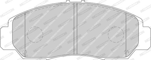 Ferodo FDB1669-D - Комплект спирачно феродо, дискови спирачки vvparts.bg