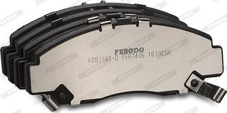 Ferodo FDB1669-D - Комплект спирачно феродо, дискови спирачки vvparts.bg