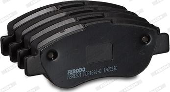 Ferodo FDB1666-D - Комплект спирачно феродо, дискови спирачки vvparts.bg