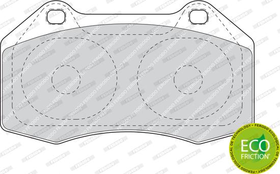 Ferodo FDB1667 - Комплект спирачно феродо, дискови спирачки vvparts.bg