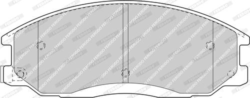 Ferodo FDB1605-D - Комплект спирачно феродо, дискови спирачки vvparts.bg