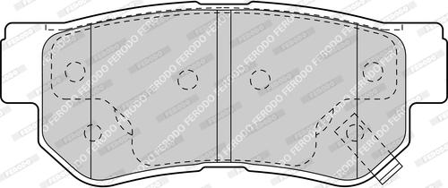 Ferodo FDB1606-D - Комплект спирачно феродо, дискови спирачки vvparts.bg