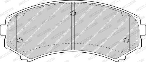 Ferodo FDB1603-D - Комплект спирачно феродо, дискови спирачки vvparts.bg