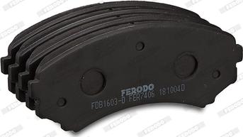 Ferodo FDB1603-D - Комплект спирачно феродо, дискови спирачки vvparts.bg