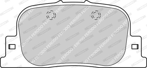 Ferodo FDB1686-D - Комплект спирачно феродо, дискови спирачки vvparts.bg