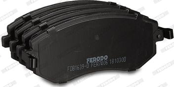 Ferodo FDB1639-D - Комплект спирачно феродо, дискови спирачки vvparts.bg