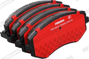 Ferodo FDB1639-S - Комплект спирачно феродо, дискови спирачки vvparts.bg