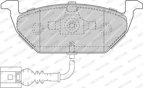 Ferodo FDB1635-D - Комплект спирачно феродо, дискови спирачки vvparts.bg