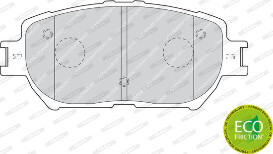 Ferodo FDB1620 - Комплект спирачно феродо, дискови спирачки vvparts.bg