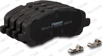 Ferodo FDB1621-D - Комплект спирачно феродо, дискови спирачки vvparts.bg