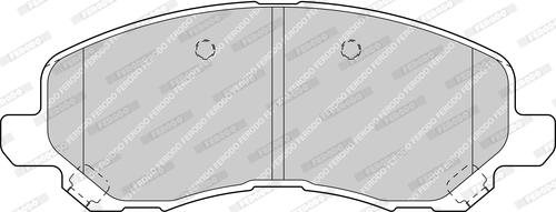 Ferodo FDB1621-D - Комплект спирачно феродо, дискови спирачки vvparts.bg