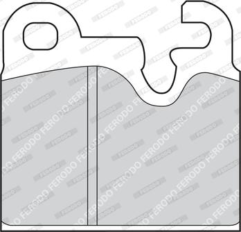 Ferodo FDB162 - Комплект спирачно феродо, дискови спирачки vvparts.bg