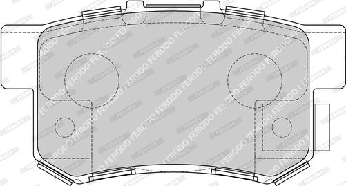 Ferodo FDB1679-D - Комплект спирачно феродо, дискови спирачки vvparts.bg