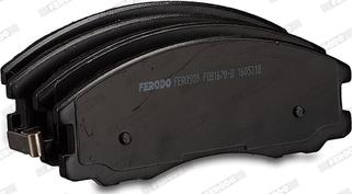 Ferodo FDB1670-D - Комплект спирачно феродо, дискови спирачки vvparts.bg