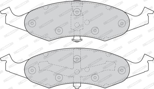 Ferodo FDB1097 - Комплект спирачно феродо, дискови спирачки vvparts.bg