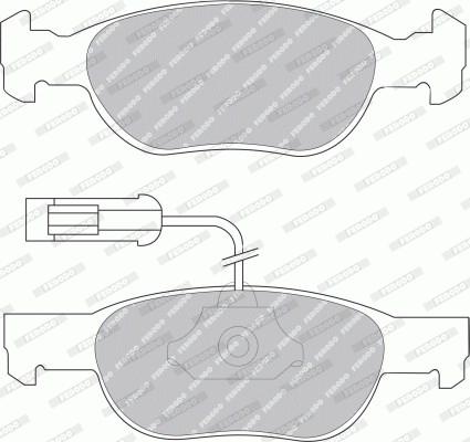 Ferodo FDB1040B - Комплект спирачно феродо, дискови спирачки vvparts.bg