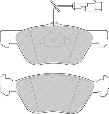 Ferodo FDB1052B - Комплект спирачно феродо, дискови спирачки vvparts.bg