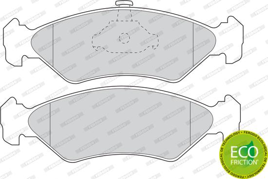 Ferodo FDB1082 - Комплект спирачно феродо, дискови спирачки vvparts.bg