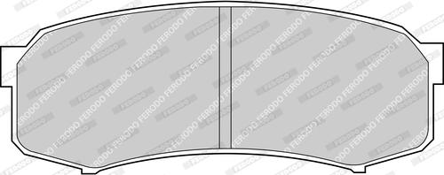 Ferodo FDB1021-D - Комплект спирачно феродо, дискови спирачки vvparts.bg