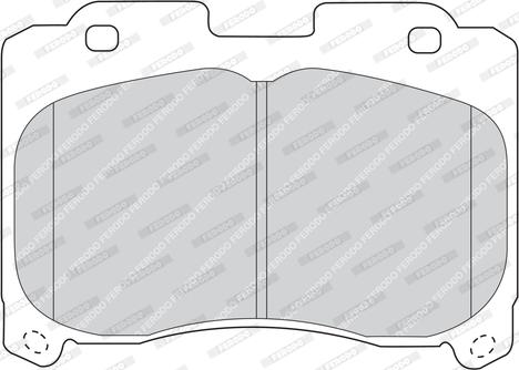 Ferodo FDB1022 - Комплект спирачно феродо, дискови спирачки vvparts.bg