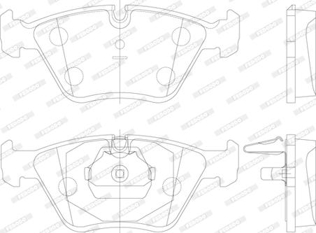 Ferodo FDB1073 - Комплект спирачно феродо, дискови спирачки vvparts.bg