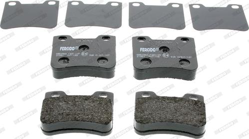 Ferodo FDB1109 - Комплект спирачно феродо, дискови спирачки vvparts.bg