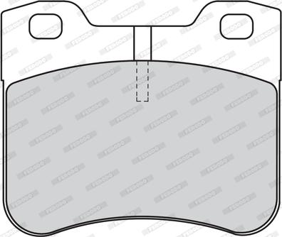 Ferodo FDB1109 - Комплект спирачно феродо, дискови спирачки vvparts.bg