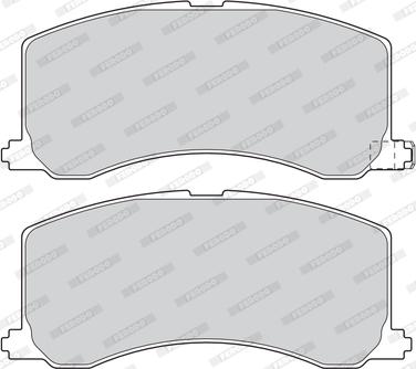 Ferodo FDB1100 - Комплект спирачно феродо, дискови спирачки vvparts.bg