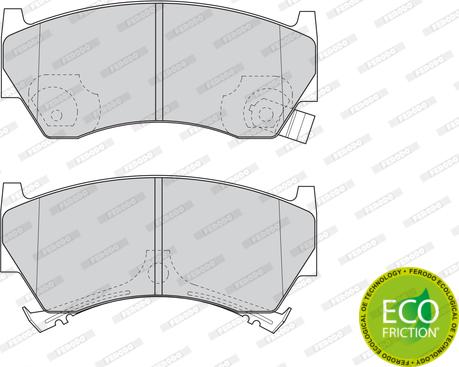 Ferodo FDB1103 - Комплект спирачно феродо, дискови спирачки vvparts.bg