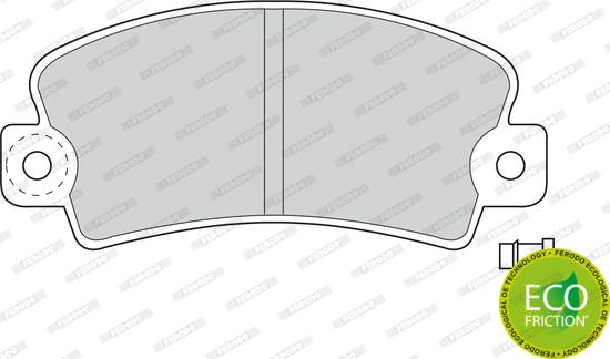 Ferodo FDB113 - Комплект спирачно феродо, дискови спирачки vvparts.bg