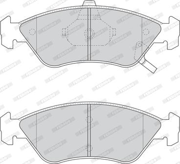 Ferodo FDB1125 - Комплект спирачно феродо, дискови спирачки vvparts.bg