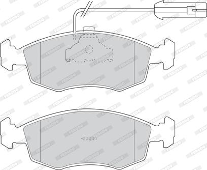 Ferodo FDB1121 - Комплект спирачно феродо, дискови спирачки vvparts.bg