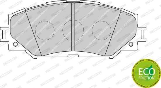 Ferodo FDB1891 - Комплект спирачно феродо, дискови спирачки vvparts.bg