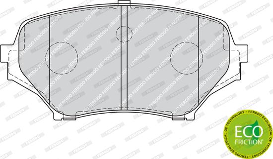 Ferodo FDB1893 - Комплект спирачно феродо, дискови спирачки vvparts.bg