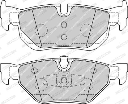 Ferodo FDB1807-D - Комплект спирачно феродо, дискови спирачки vvparts.bg