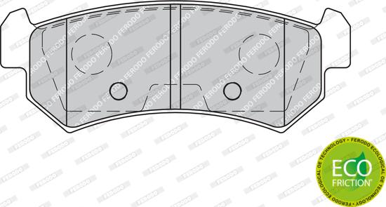 Ferodo FDB1889 - Комплект спирачно феродо, дискови спирачки vvparts.bg