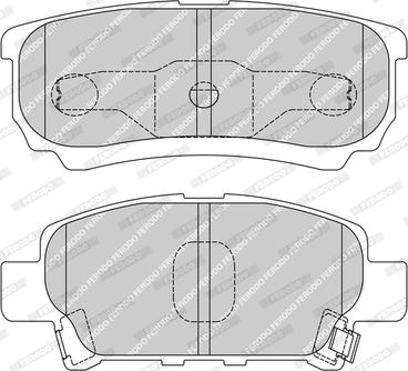 Ferodo FDB1839-D - Комплект спирачно феродо, дискови спирачки vvparts.bg