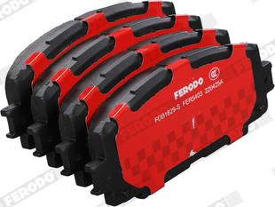 Ferodo FDB1829-S - Комплект спирачно феродо, дискови спирачки vvparts.bg